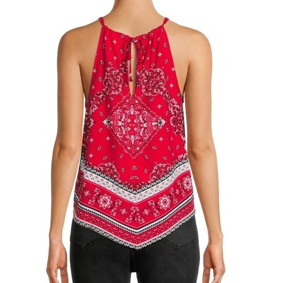 Red Bandanna Printed Top - Picture 3 of 6
